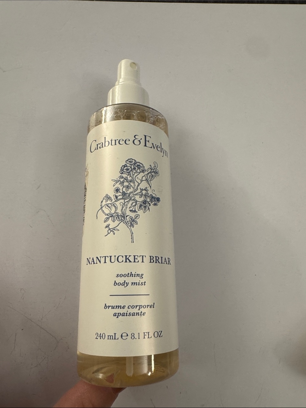 Crabtree & Evelyn Nantucket Briar Soothing Body Mist 8.1 Oz CS2